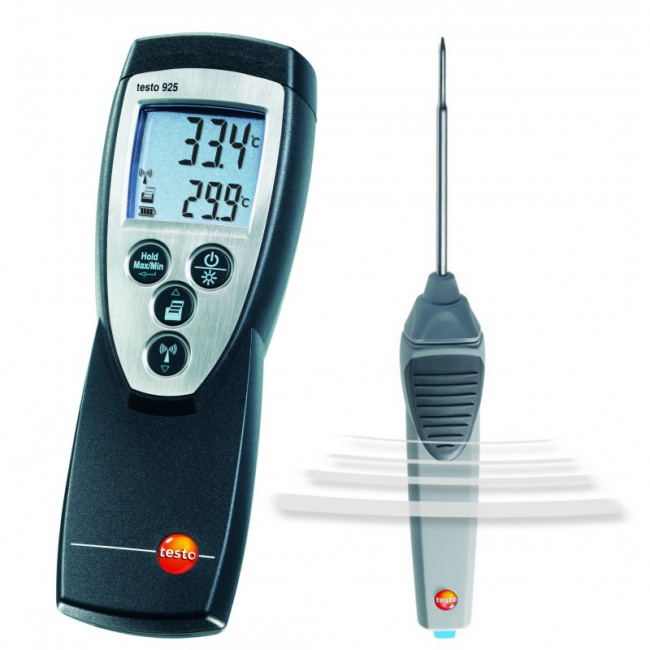 testo 925, 1-о канальный прибор для измерения температуры, термопара Tип K, аудио сигнал тревоги - фото2