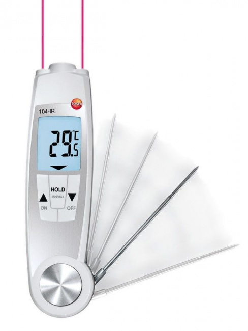 testo 104 IR, складной водонепроницаемый пищевой термометр/ИК-термометр