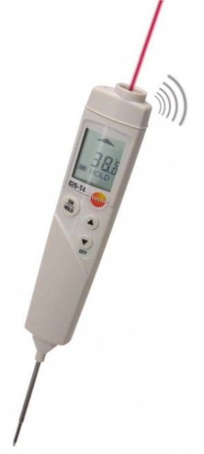 testo 826-T4 - Инфракрасный термометр с лазерным целеуказателем и проникающим пищевым зондом (оптика 6:1) - фото2