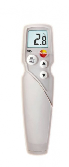 testo 105, термометр со стандартным измерительным наконечником, наконечником для замороженных продуктов, длинным наконечником для продолжительных измерений, в кейсе