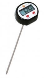 Мини-термометр, вкл. защитный колпачок, встроенную в корпус клипсу и батарейки (-50 до +250 °С), длина измерительного наконечника 213 мм - фото