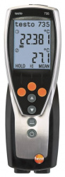 testo 735-2, 3-х канальный термометр вкл. ПО для ПК, USB-кабель - фото