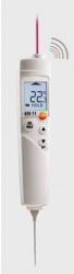 testo 826-T4 - Инфракрасный термометр с лазерным целеуказателем и проникающим пищевым зондом (оптика 6:1) - фото